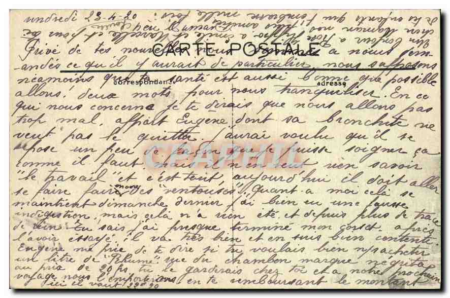 CPA Paris L'Opera  — Rückseite
