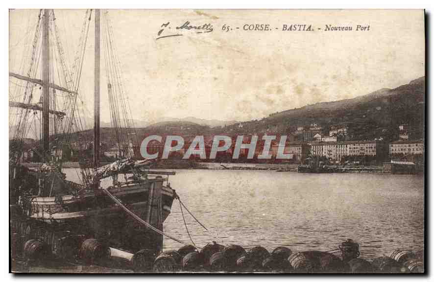 CPA Corse Bastia Nouveau Port Bateau