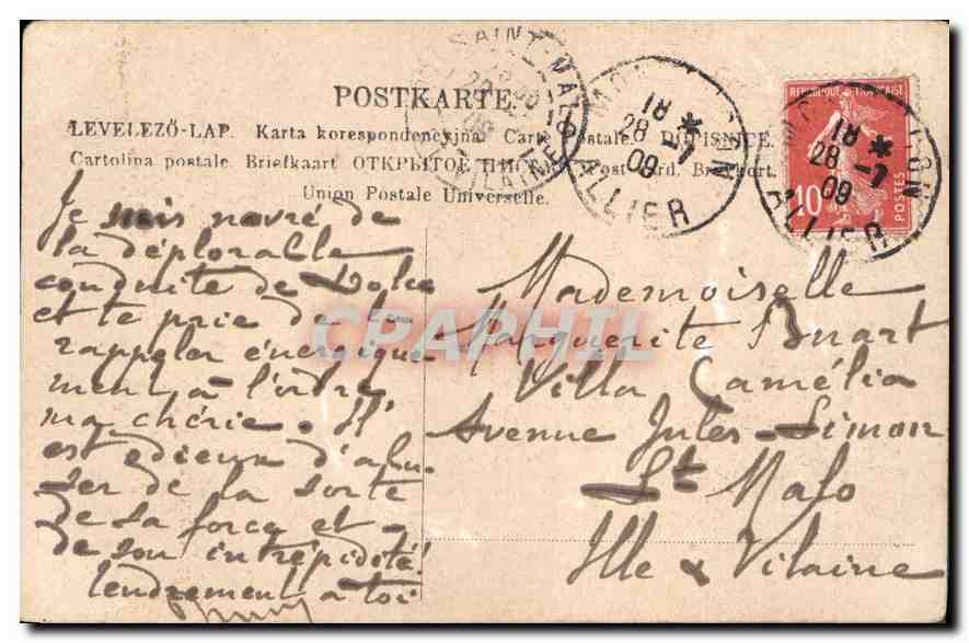 CPA Fantaisie Enfant — Rückseite