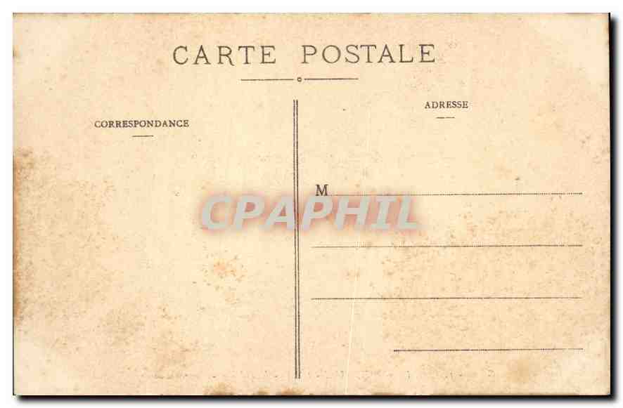 CPA Azay le Rideau I et L Le chateau Cour interiure  — Verso