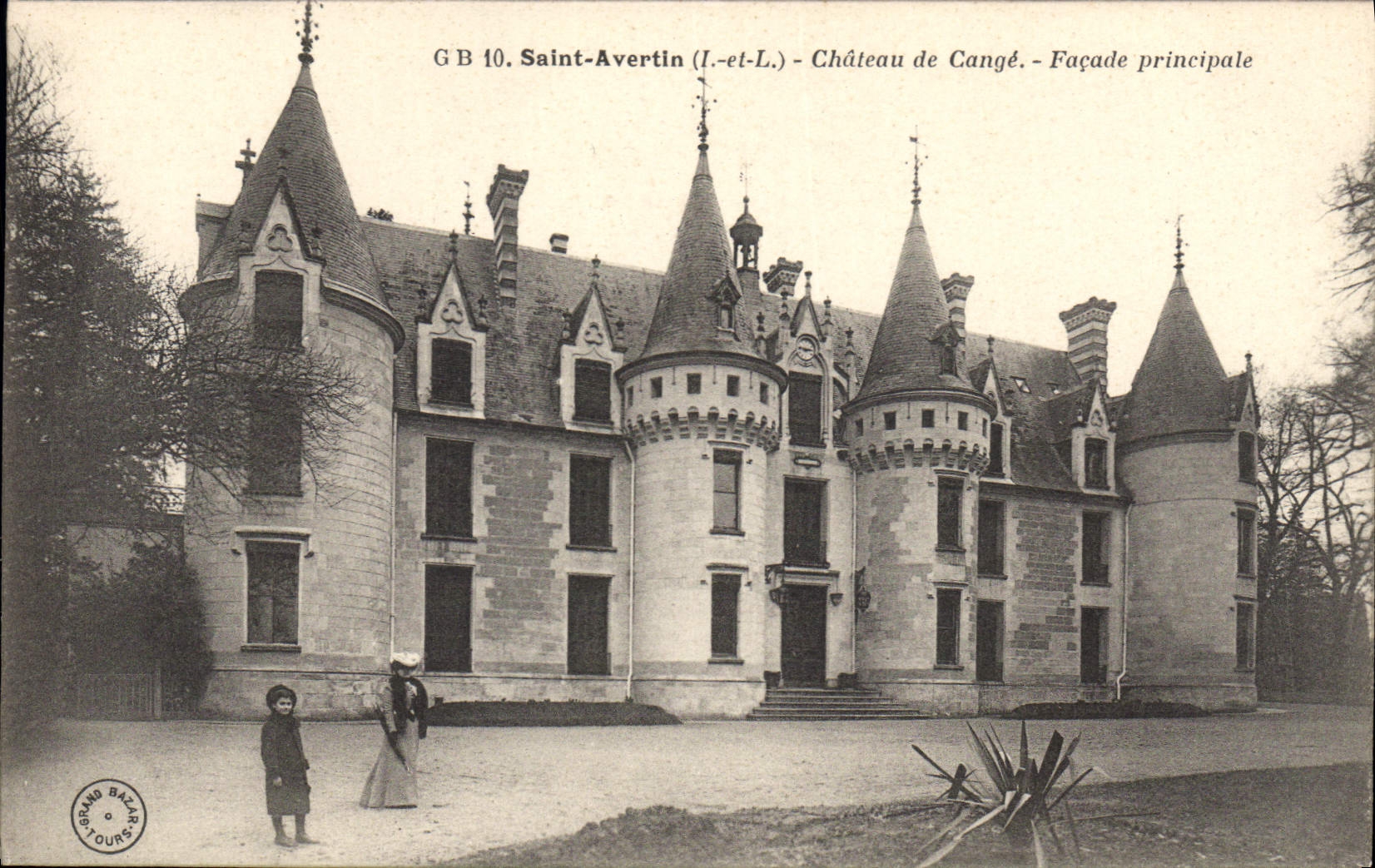 CPA Saint Avertin L et L Chateau de Cange Facade principale 