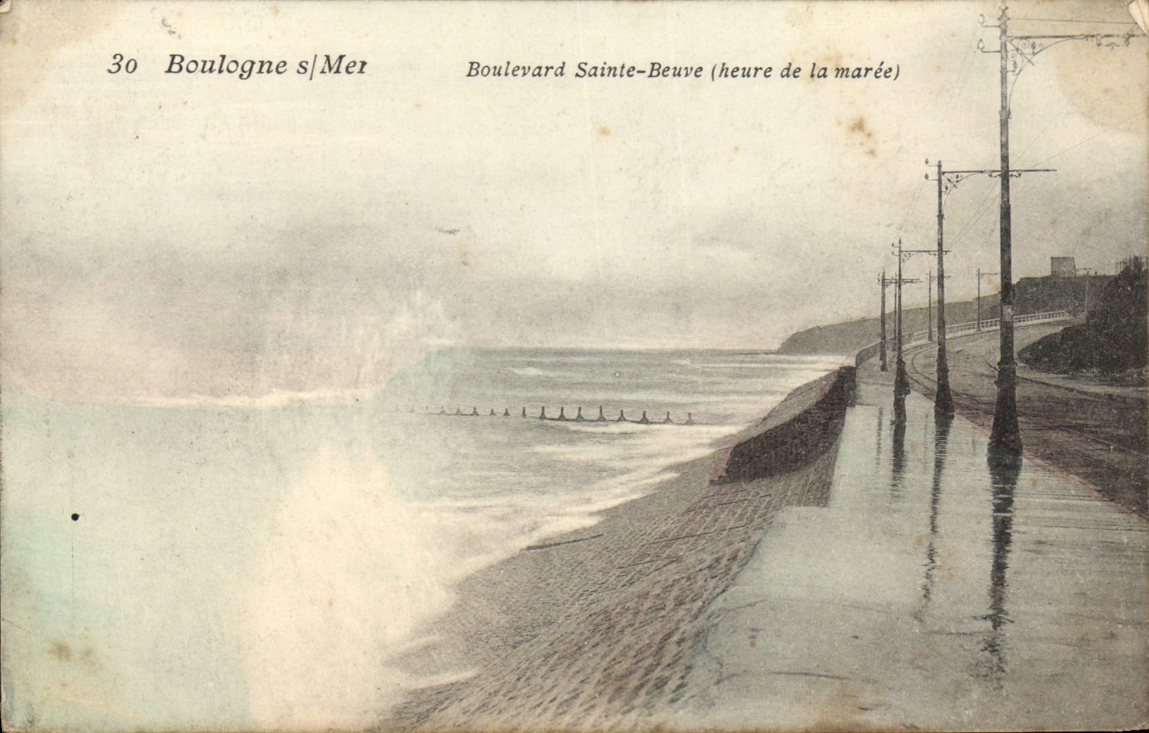 Boulogne-sur-Mer — Boulevard Sainte-Beuve (hora de la marea) — editor desconocido, n.º 30
