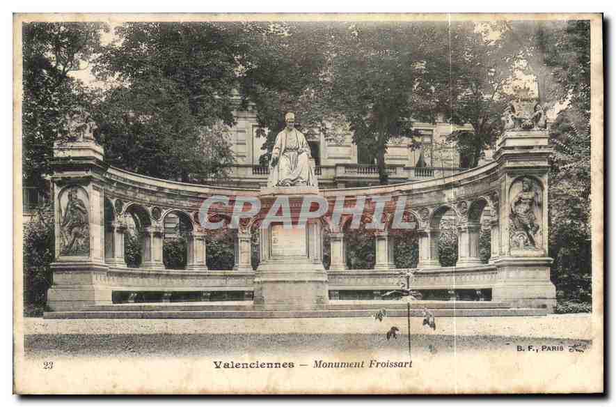 Valenciennes — Monument Froissart — B. F., Paris