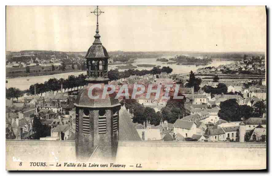 CPA Tours La Vallee de la Loire vers Vouvray 