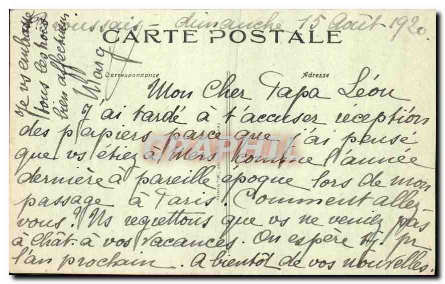 CPA Nantes La Fontaine de la Place de la Duchesse Anne Au fond le Cours Saint Pierre  — Rückseite