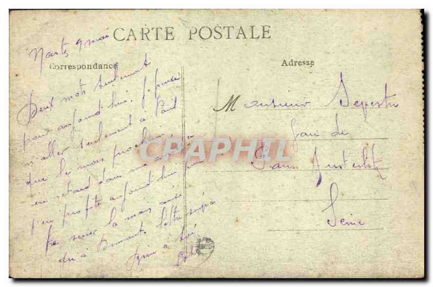 CPA Nantes Cathedrale Tombeau des Carmes  — Rückseite