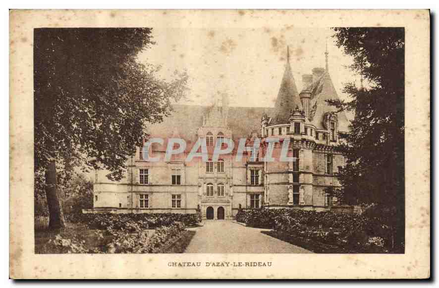 CPA Chateau d'Azay le Rideau 