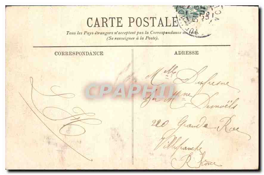 Cherbourg — Le Jardin Public et la Montagne du Roule — LL. — Reverso