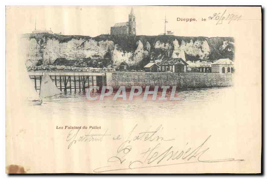 CPA Dieppe Les Falaises du Pollet 