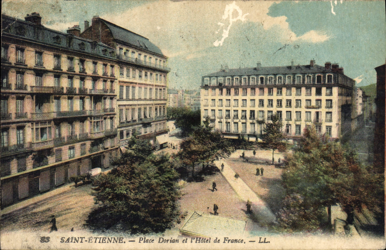 Saint-Étienne — Place Dorian et l'Hôtel de France — LL.