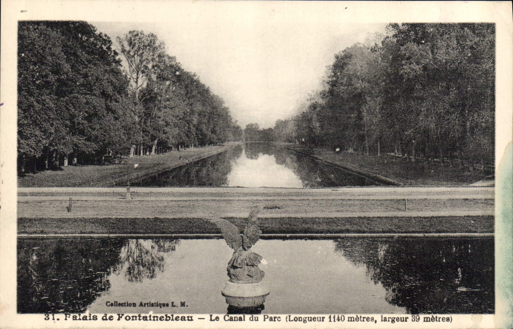 Palais de Fontainebleau — Le Canal du Parc — Collection Artistique L. M. n°31