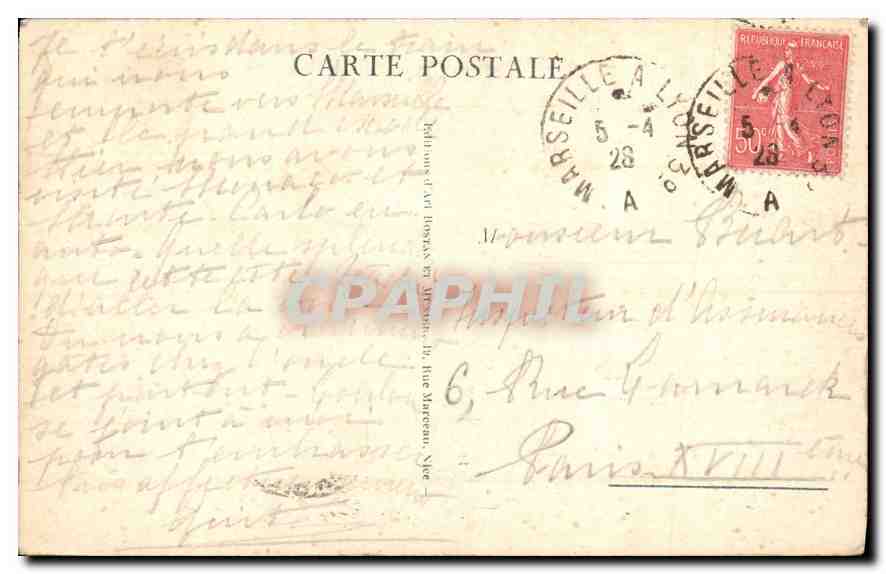 CPA Nice Le Jardin Albert et la Jetee Promenade  — Rückseite