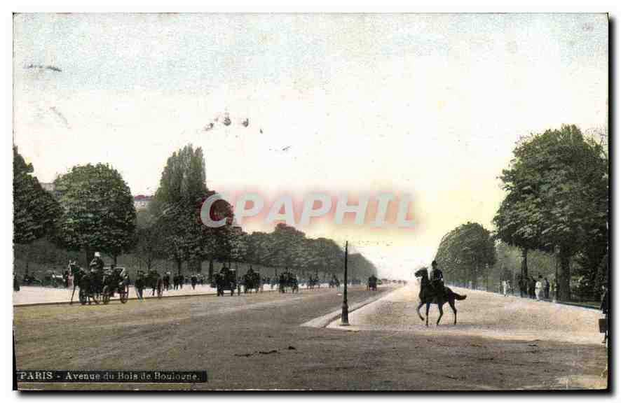 CPA Paris Avenue du Bois de Boulogne 