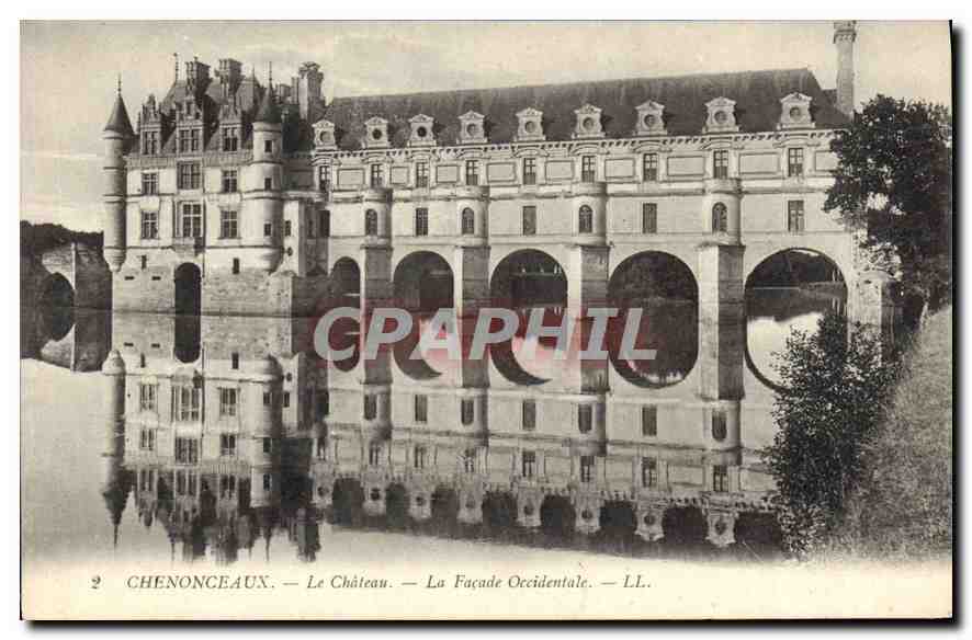 CPA Chenonceaux Le Chateau La Facade Occidentale 