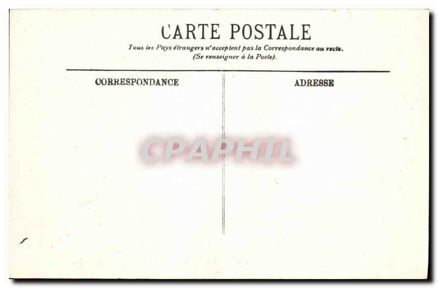 CPA Chenonceaux Le Chateau La Facade Occidentale  — Rückseite