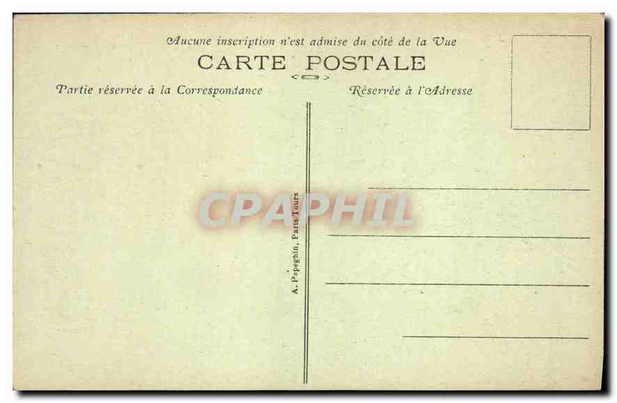 CPA Amboise L et L Le Chateau  — Rückseite