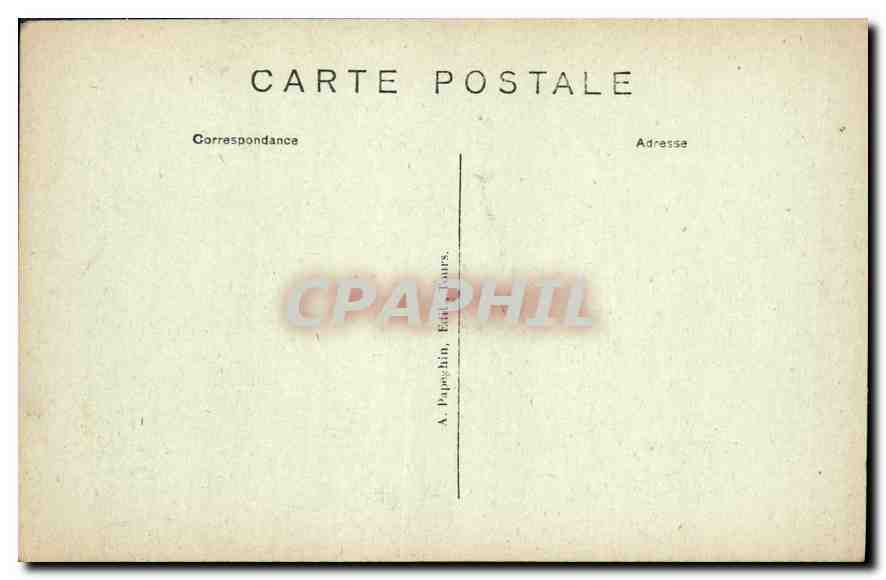 CPA Usse I et L Le Chateau bati au commencement du XVI Cour d'Honneur  — Rückseite