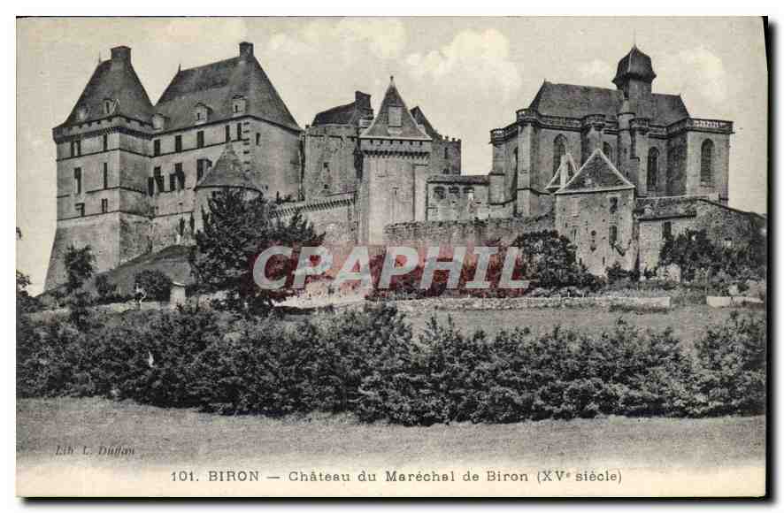 CPA Biron Chateau du Marechal de Biron 