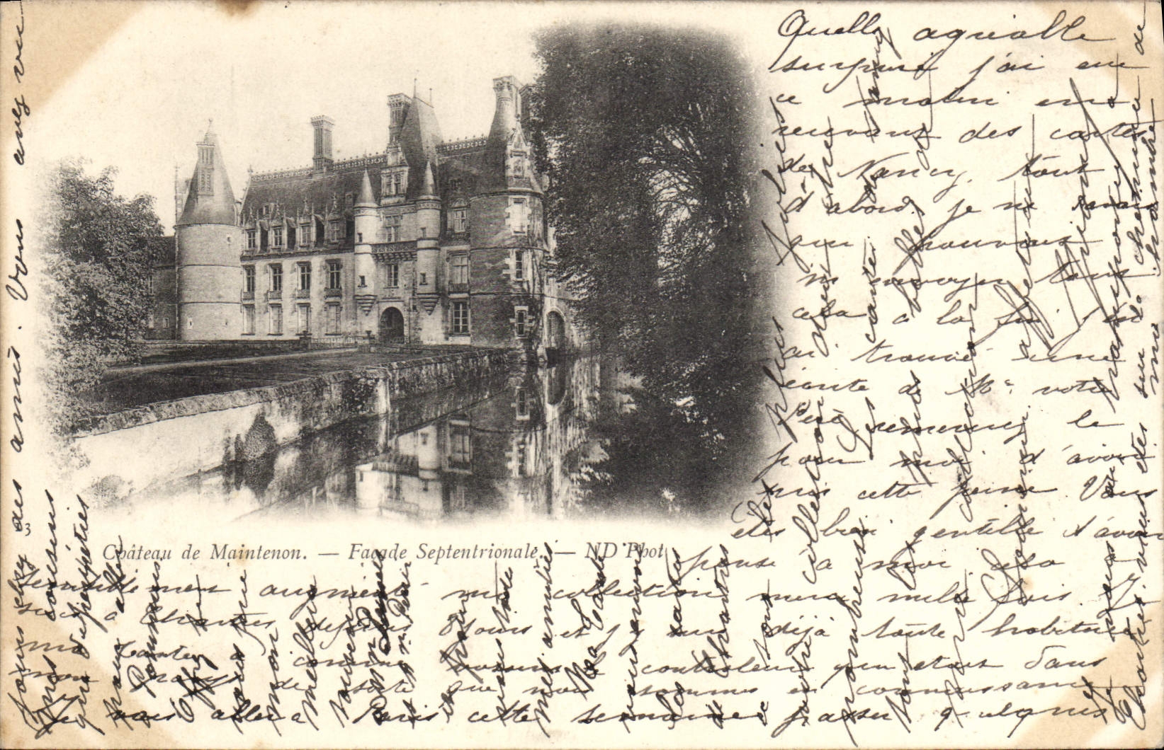 CPA Chateau de Maintenon Facade Septentrionale 