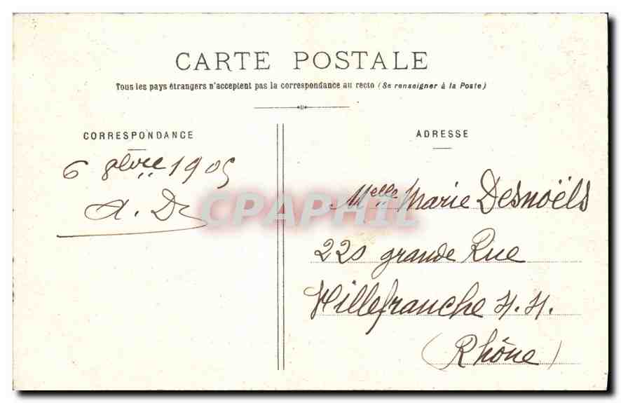 CPA Bar le Duc L'Ornain et le Pont St Francois  — Rückseite