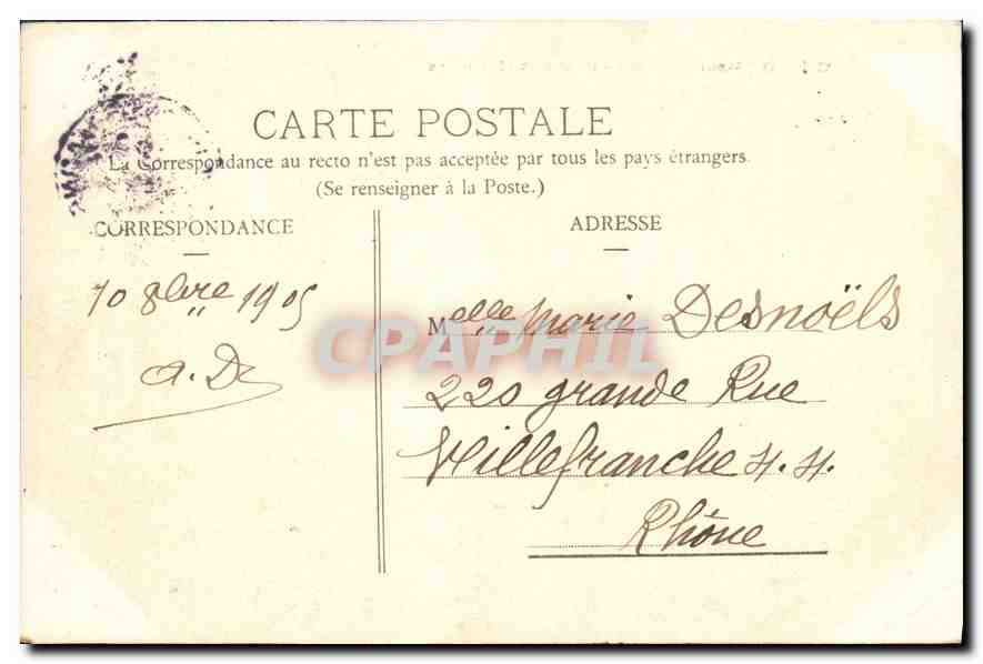 CPA Chalons Sur Marne Pont des Mariniers  — Verso