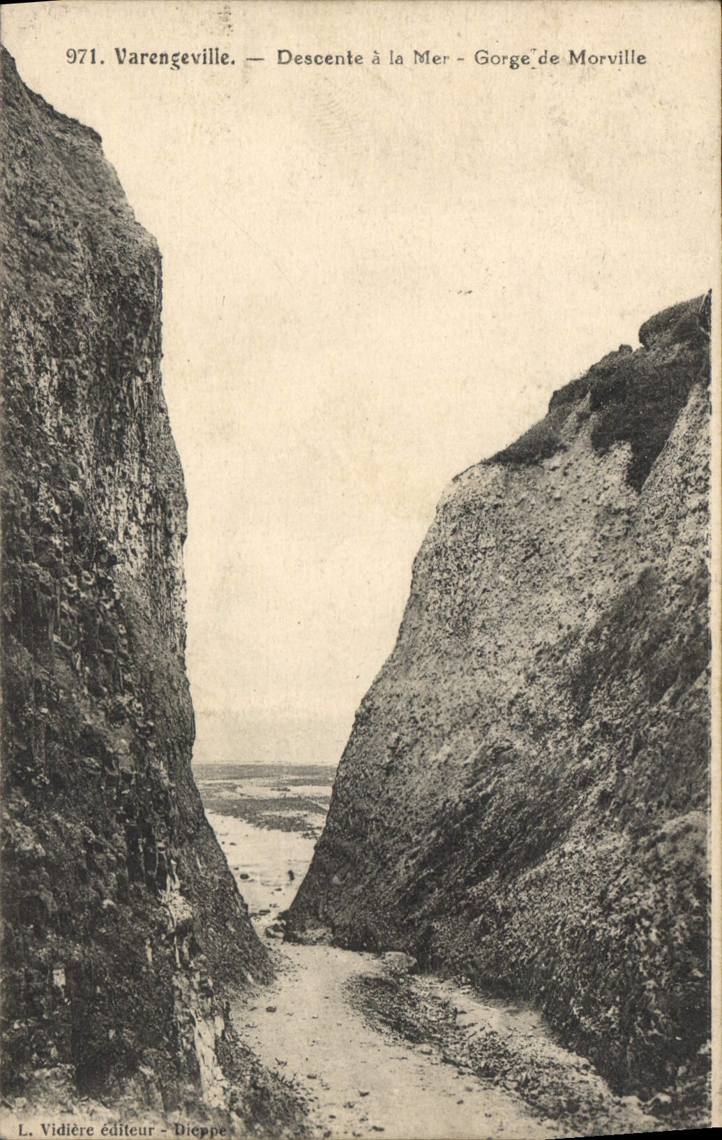 CPA Varengeville Descente a la Mer Gorge de Morville 
