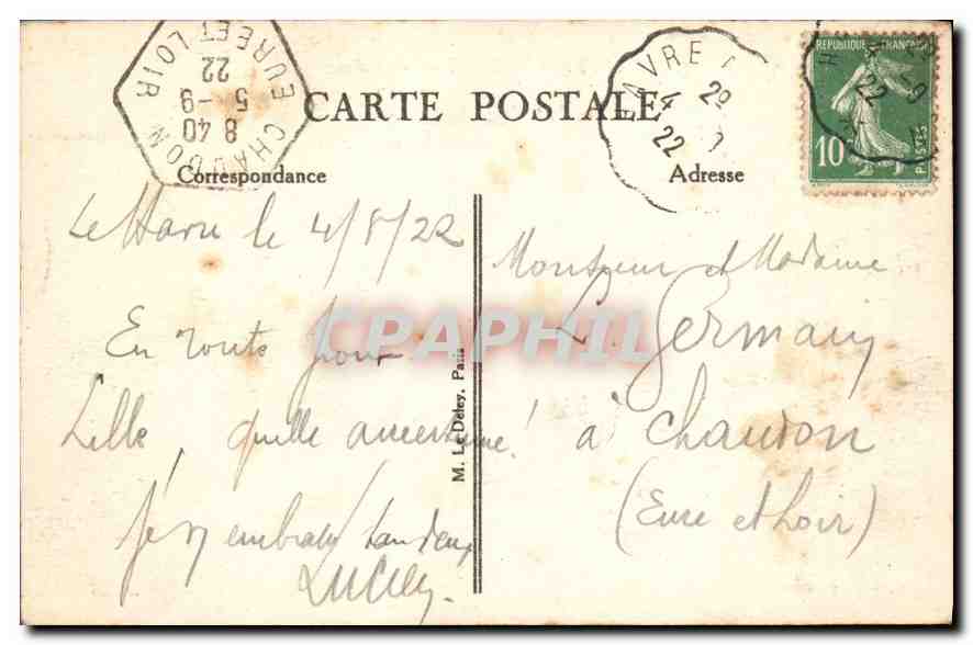CPA Sainte Adresse Vue d'ensemble  — Rückseite