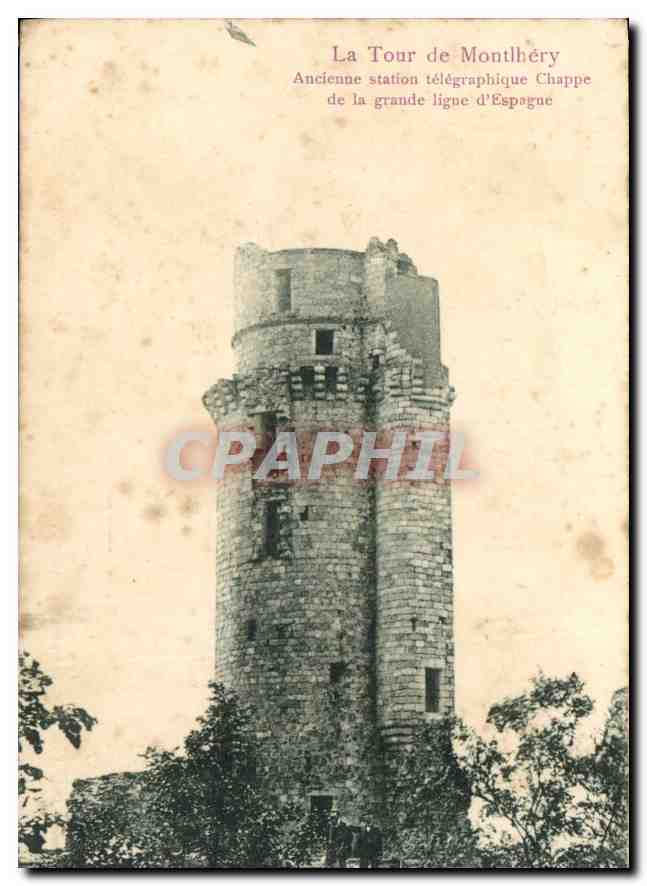 La Tour de Montlhéry — Ehemalige Chappe-Telegrafenstation der großen Spanien-Linie — Édition Trianon 1935