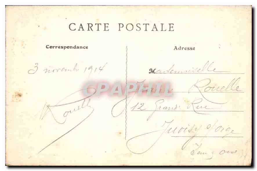 Montlhéry — Dernier Vestige de l'ancien Donjon du Château fort bâti par Théobald dit Fil-Étoupe — Édition Petti-Laurent, Montlhéry — Reverso