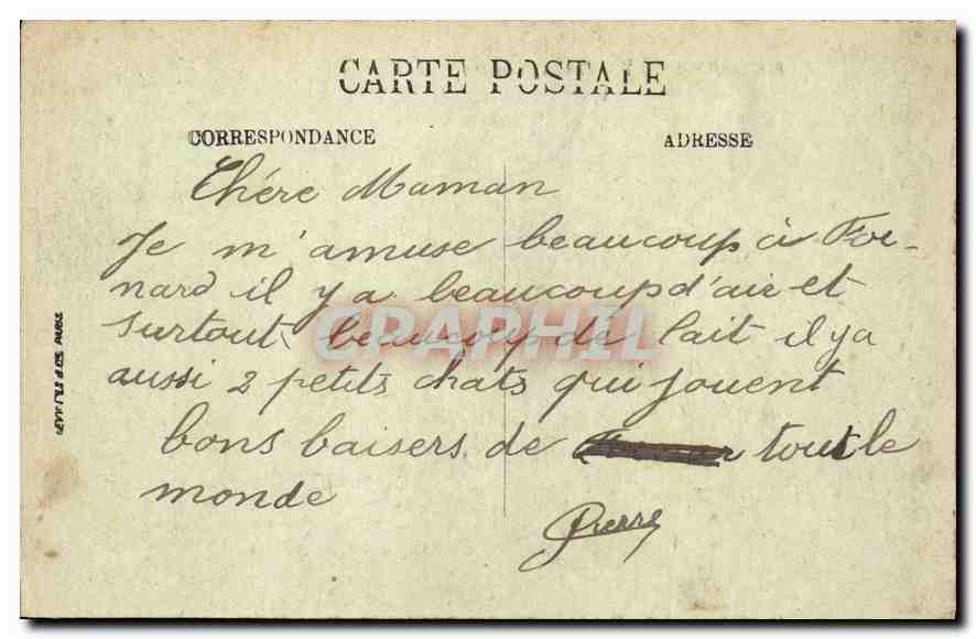 CPA Rochefort en Yvelines S et O Le Chateau  — Rückseite