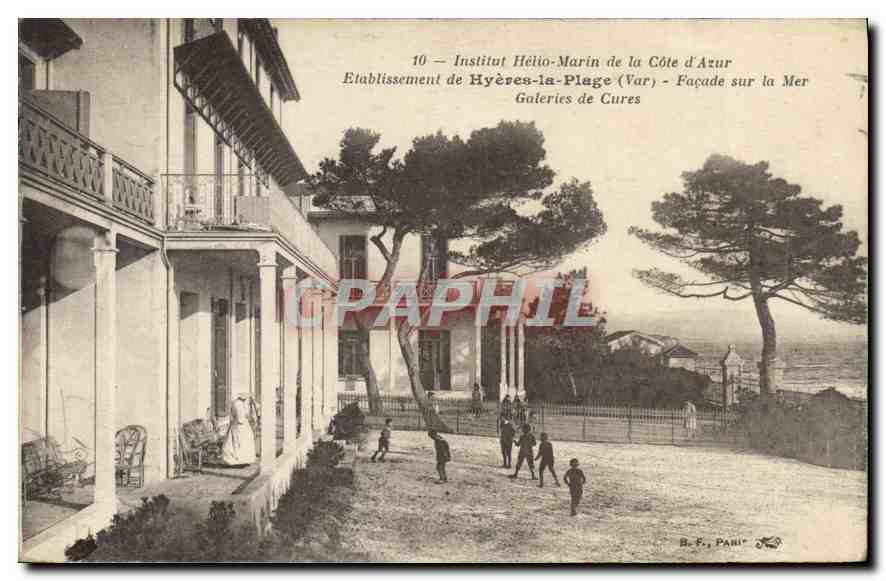 CPA Institut Hello Marin de la Cote d'Azur Etablissement Hyeres la Plage Var Facade sur la Mer 