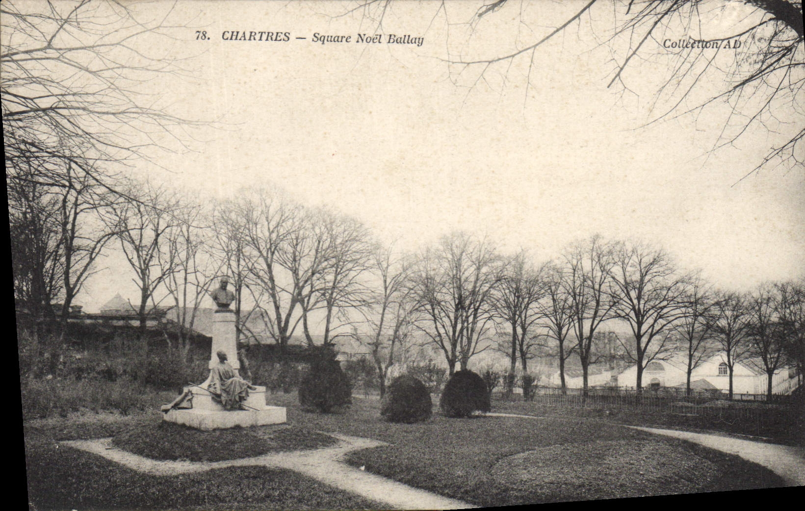 CPA Chartres Square Noel Ballay 