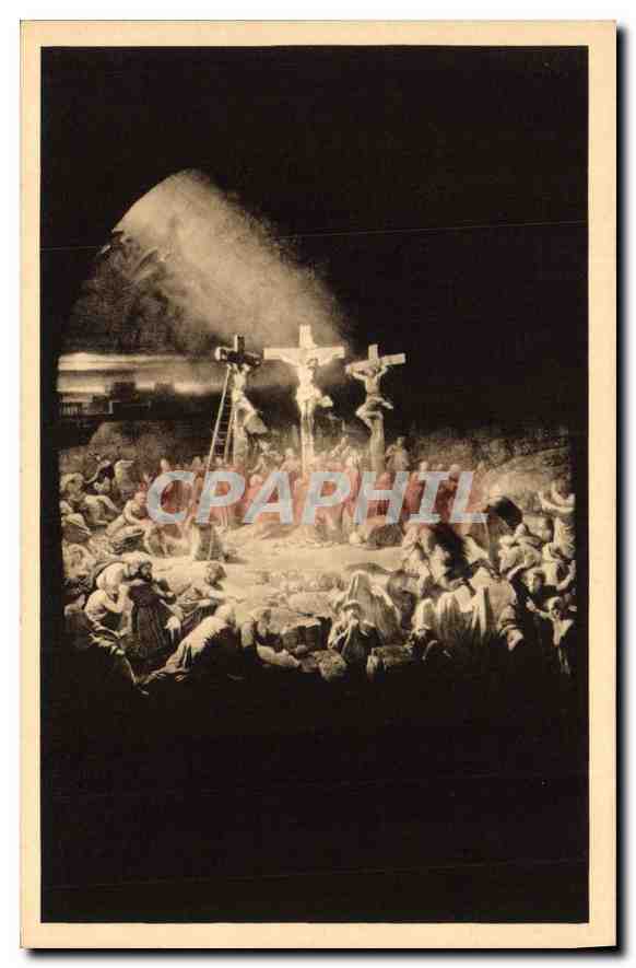 La mort du Christ, les morts ressuscitent — Vitrail de la Chapelle Saint-Louis, Dreux — Édition des Magasins Réunis