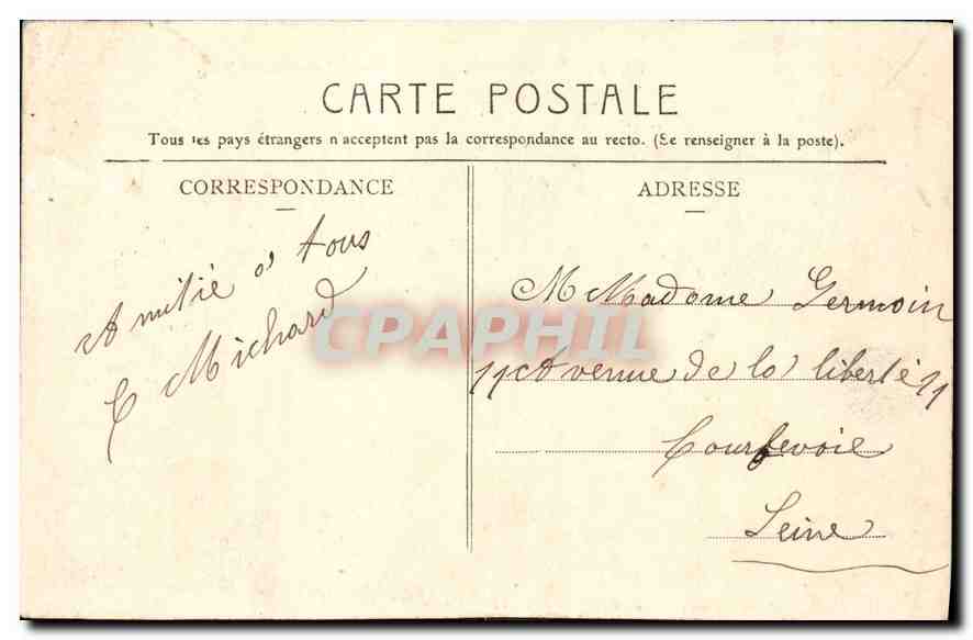 CPA Joigny Vue generale prise du Clocher de l'Eglise Saint Jean  — Back