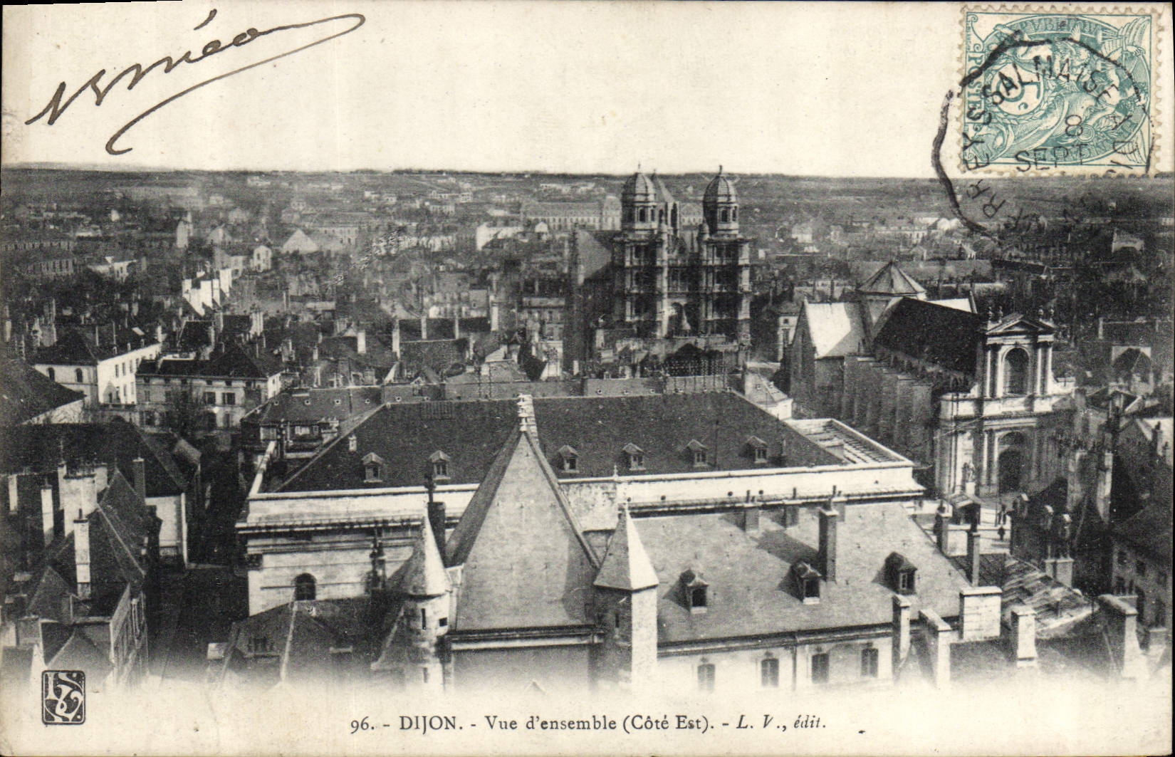 CPA Dijon vue d'ensemble Cote Est 