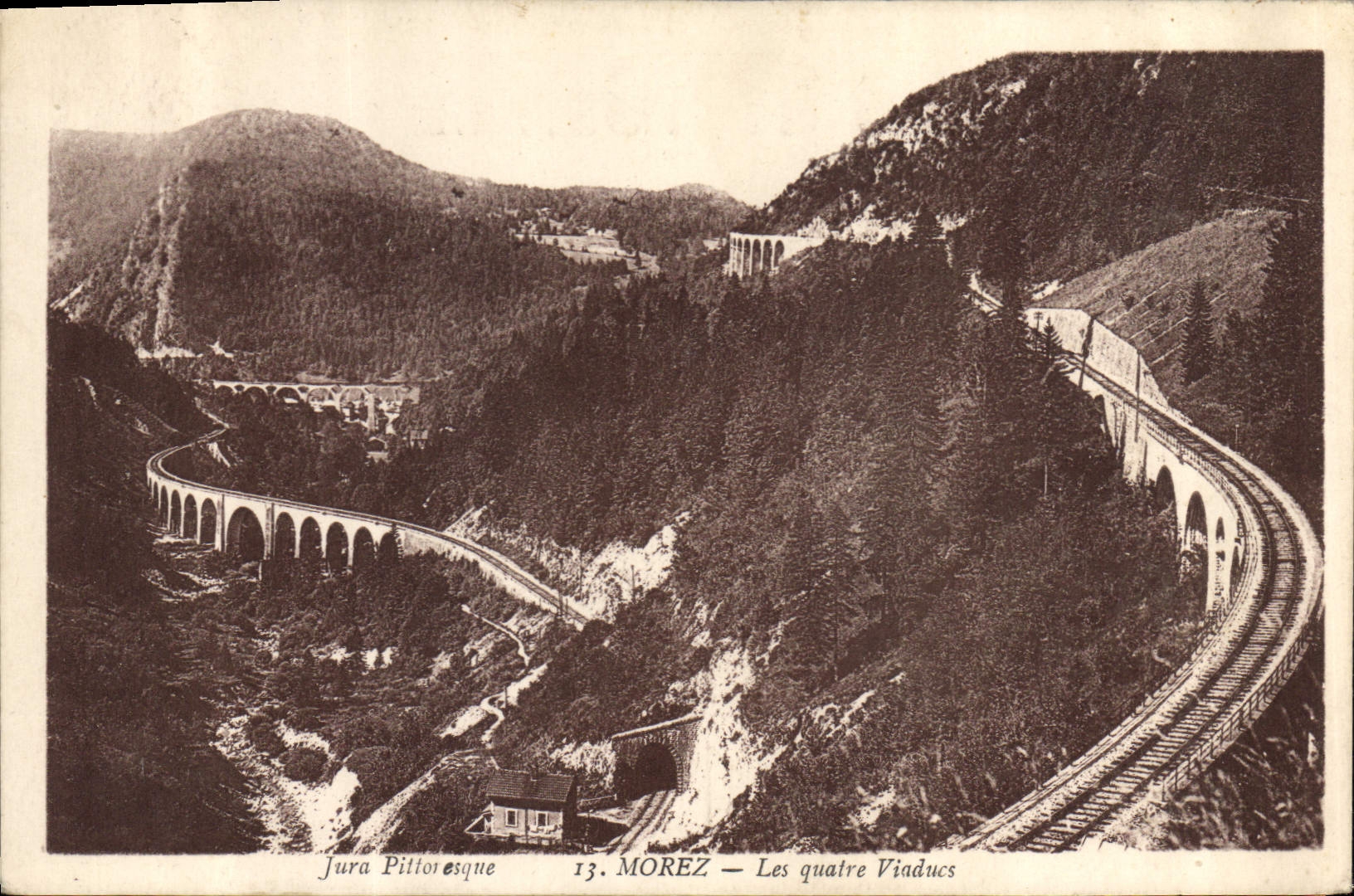 CPA Jura Pittoresque Morez les Quatre Viadus 