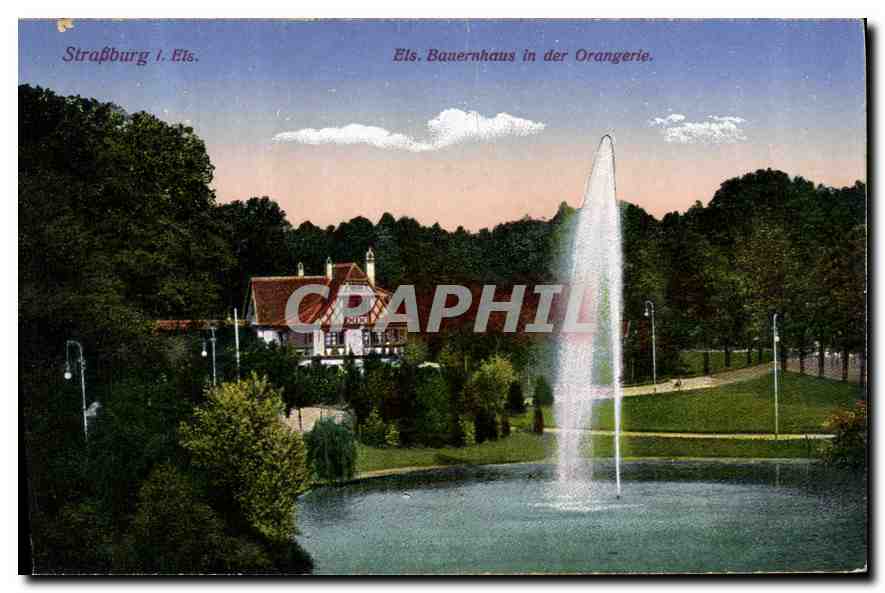 CPA Strasburg Ets Banerahaus in der Orangerie 