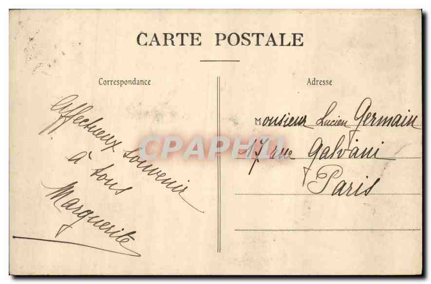 Biarritz Pittoresque — Tempête du 21 Septembre au Rocher de la Vierge — Édition A. Simons, La Côte Pardailhan — Back