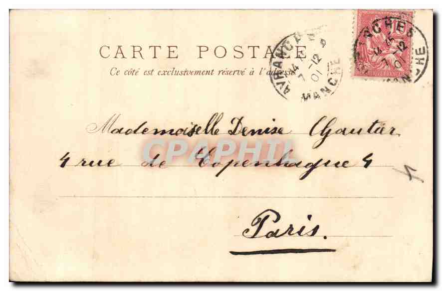 CPA Fantaisie Femme — Back