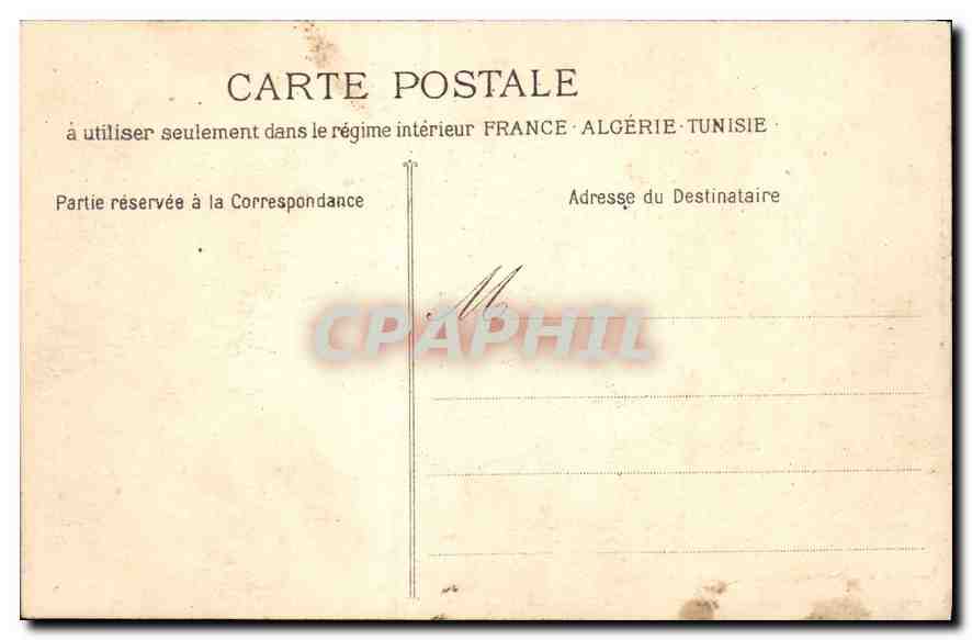 CPA Marseille la Cannebiere Tramway — Verso
