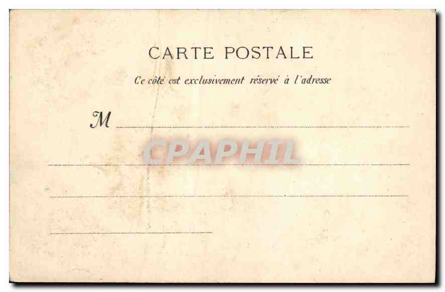 CPA Marseille la Mairie  — Verso