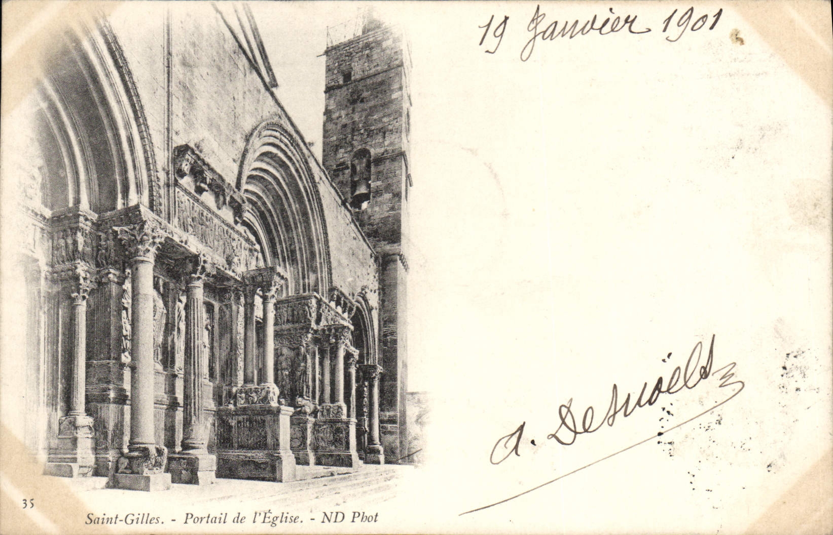 Saint-Gilles - Portail de l'Église — ND Phot, n°35