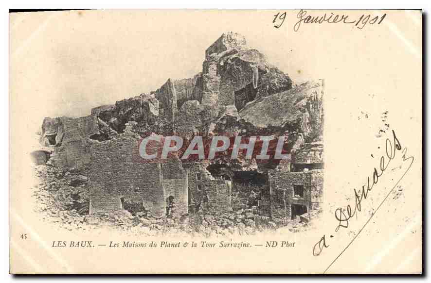 Les Baux — Les Maisons du Planet & la Tour Sarrazine — ND Phot