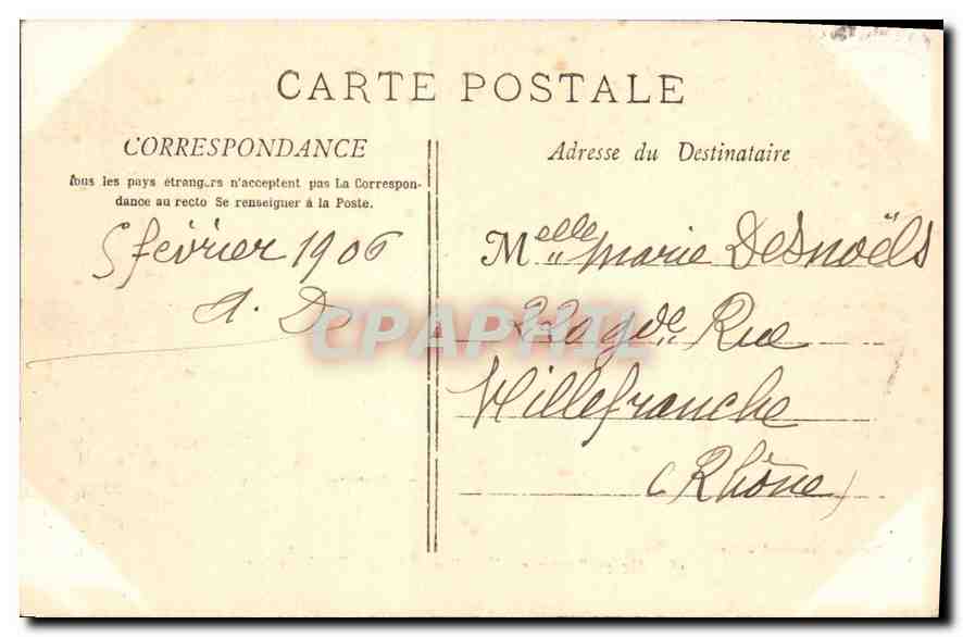 Aix-en-Provence — Übersicht des Tombeau Sec — Sammlung Jaussaud — Rückseite