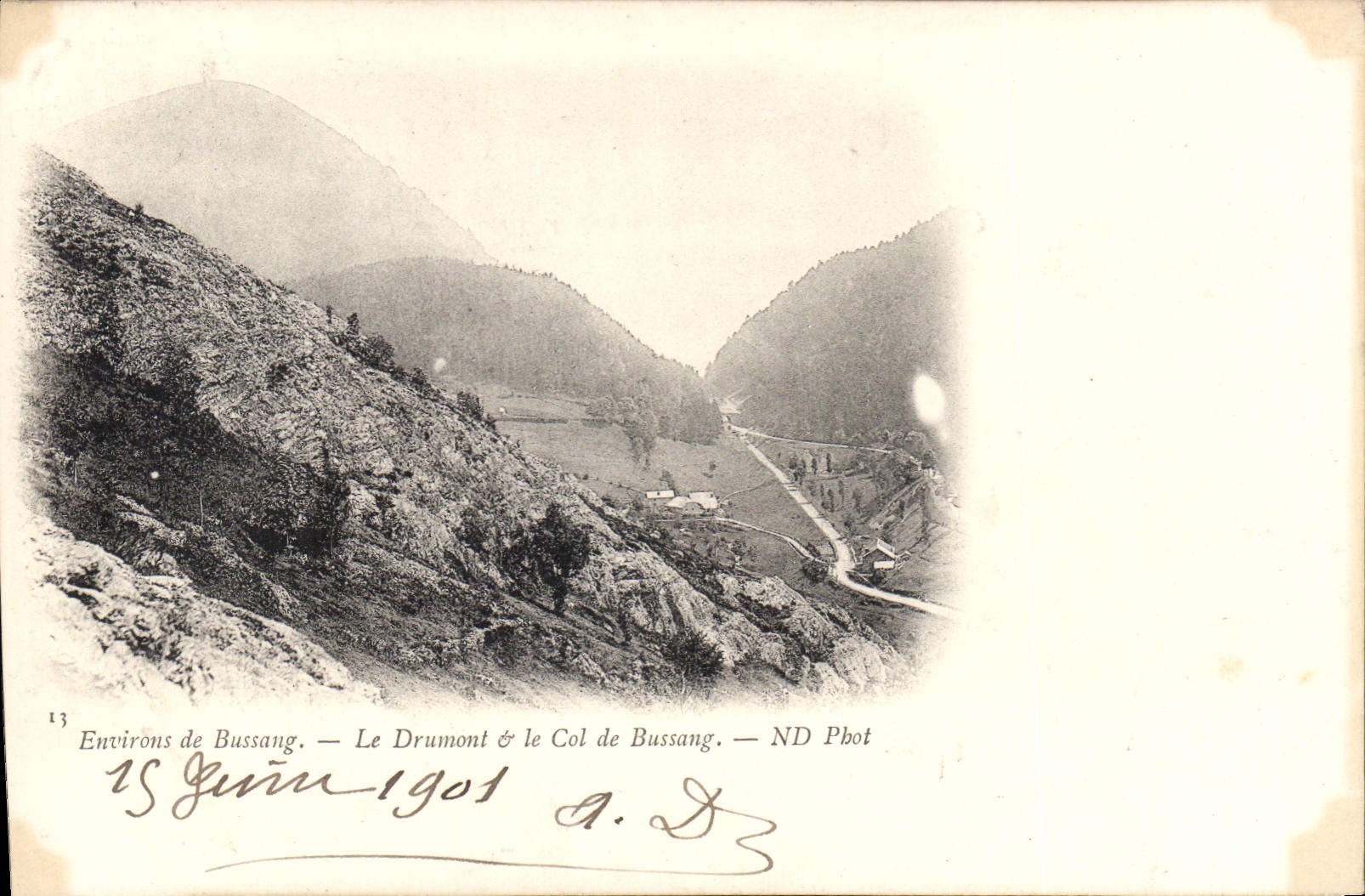 CPA Environs de Bussang Le Drumont et le Col de Bussang 