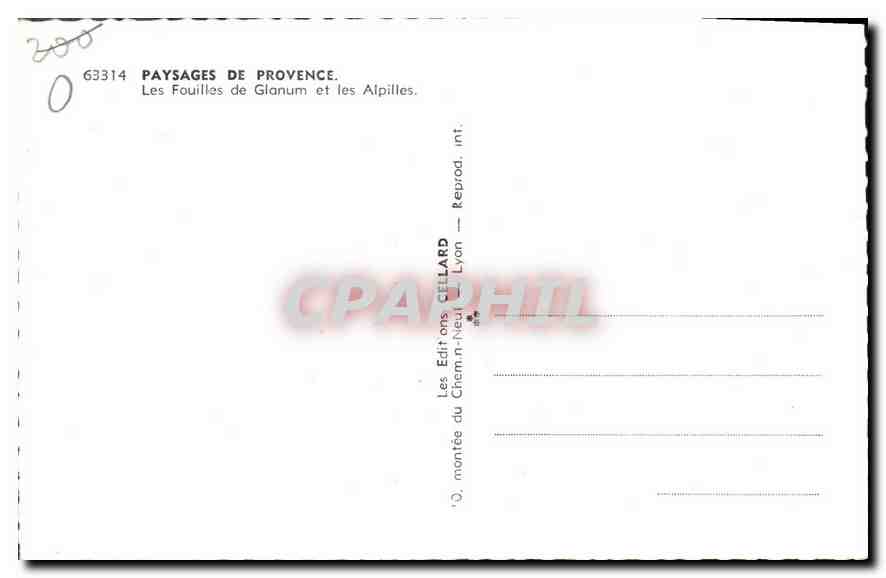 Les Fouilles de Glanum et les Alpilles — Paysages de Provence — Éditions Chemin-Neuf, Lyon, n° 63314 — Reverso