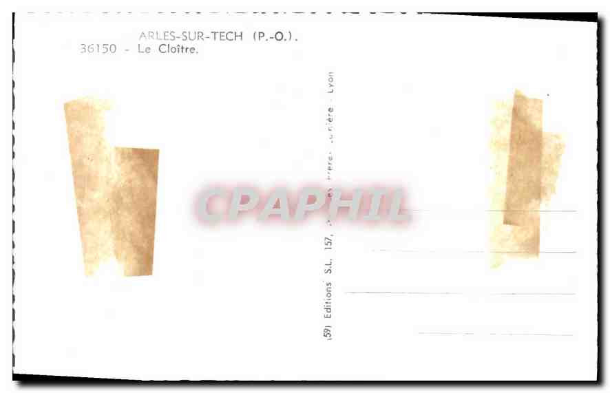 CPM Arles sur Tech P O le Cloitre  — Rückseite