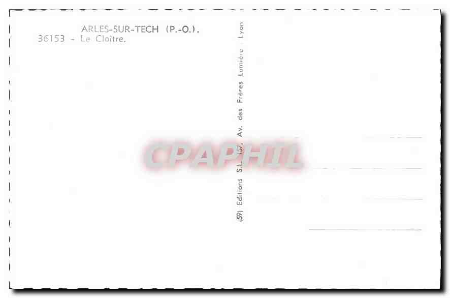 CPM Arles sur Tech P O le Cloitre  — Rückseite