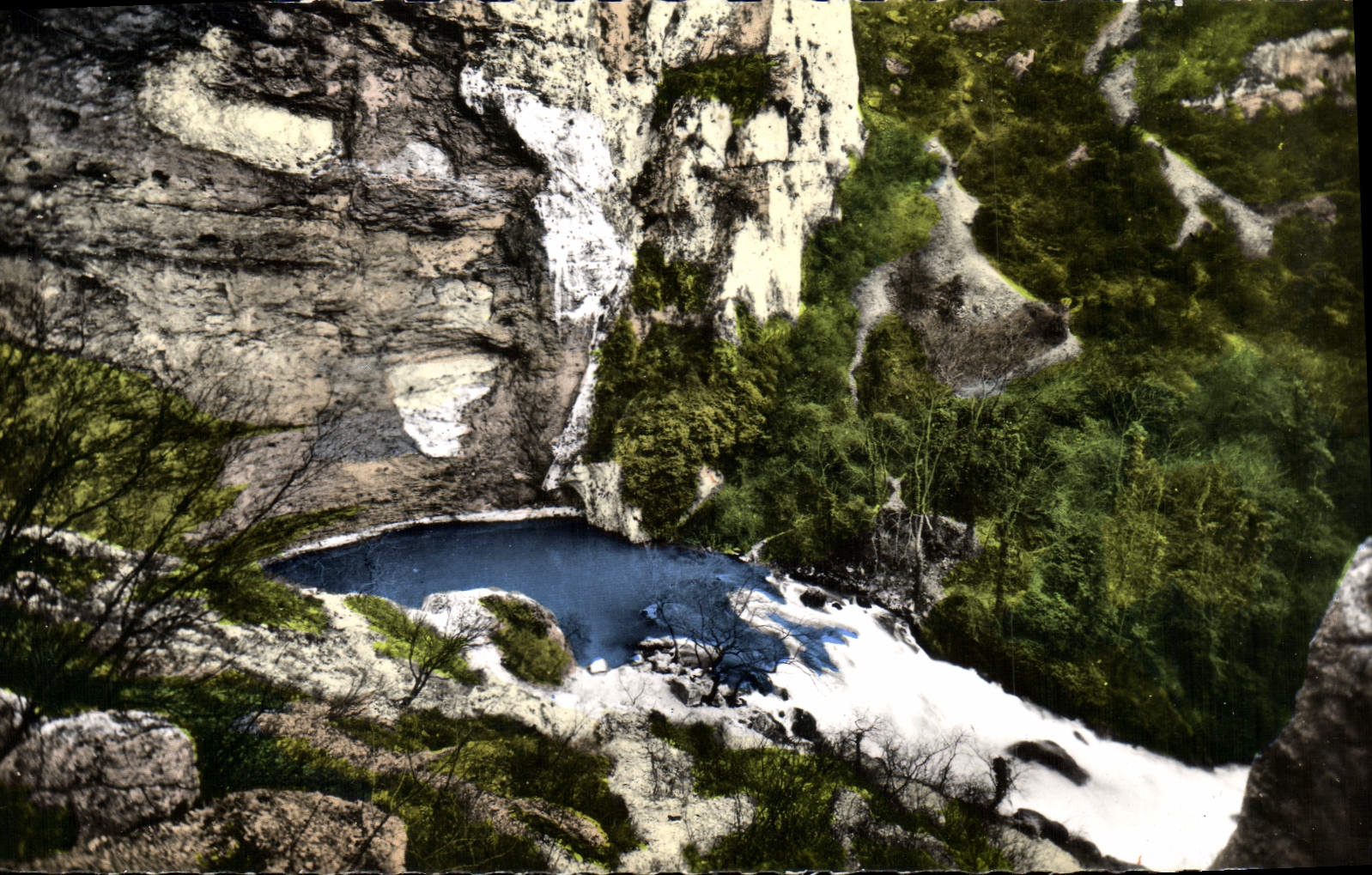 Fontaine de Vaucluse — Geburt der Quelle (Hochwasser) — Editions S.L. Lumière, Lyon