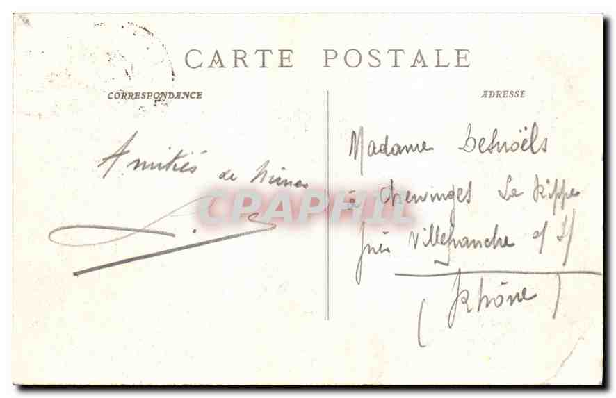Nîmes - Intérieur des Arènes — éditeur Ruat, Marseille, n° 4826 — Verso
